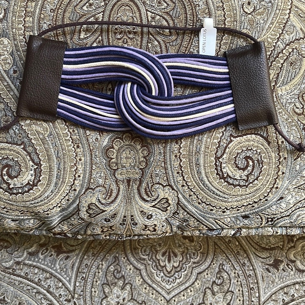 Purple and Brown Cotton Handmade Brazilian Bracelet.